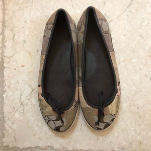 Coach patchwork flats